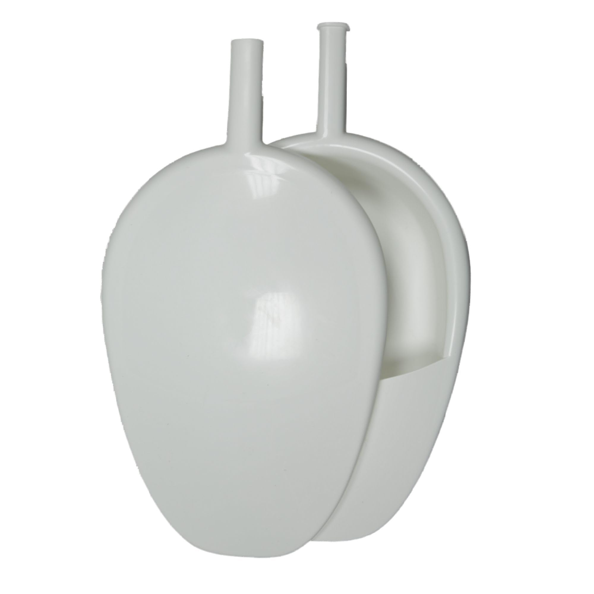 MEDICALAB Bassin de Lit avec Couvercle Made in Italy, Bassin Hygiénique pour Personnes Âgées, Alitées et Handicapées, Bassin Portable Stérilisable en Polypropylène, Couleur Blanche