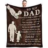Nucleotech Dad Gifts from Son, Dad Blanket from Son, Gift for Dads, Best Dads Ever Gift Ideas, to My...