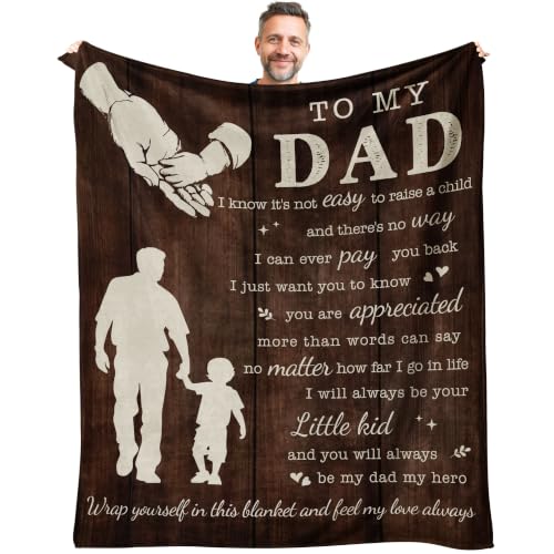 Nucleotech Fathers Day Dad Gifts from Son Dad Blanket from Son Gift for Dads for Fathers Day Best Dads Ever Gift Ideas to My Dad Throw Blanket 60X50