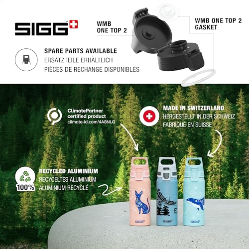 Botella de aluminio infantil Sigg WMB ONE Mickey Mouse de 0.6 L cantimplora blanca 5
