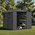 Patiowell 6 x 8 FT Resin Outdoor Storage Shed with Floor, Weatherproof Plastic Tool Shed, Lockable Door & 2 Windows, Easy Assembly for Garden, Backyard, Lawn Equipment (Dark Grey)