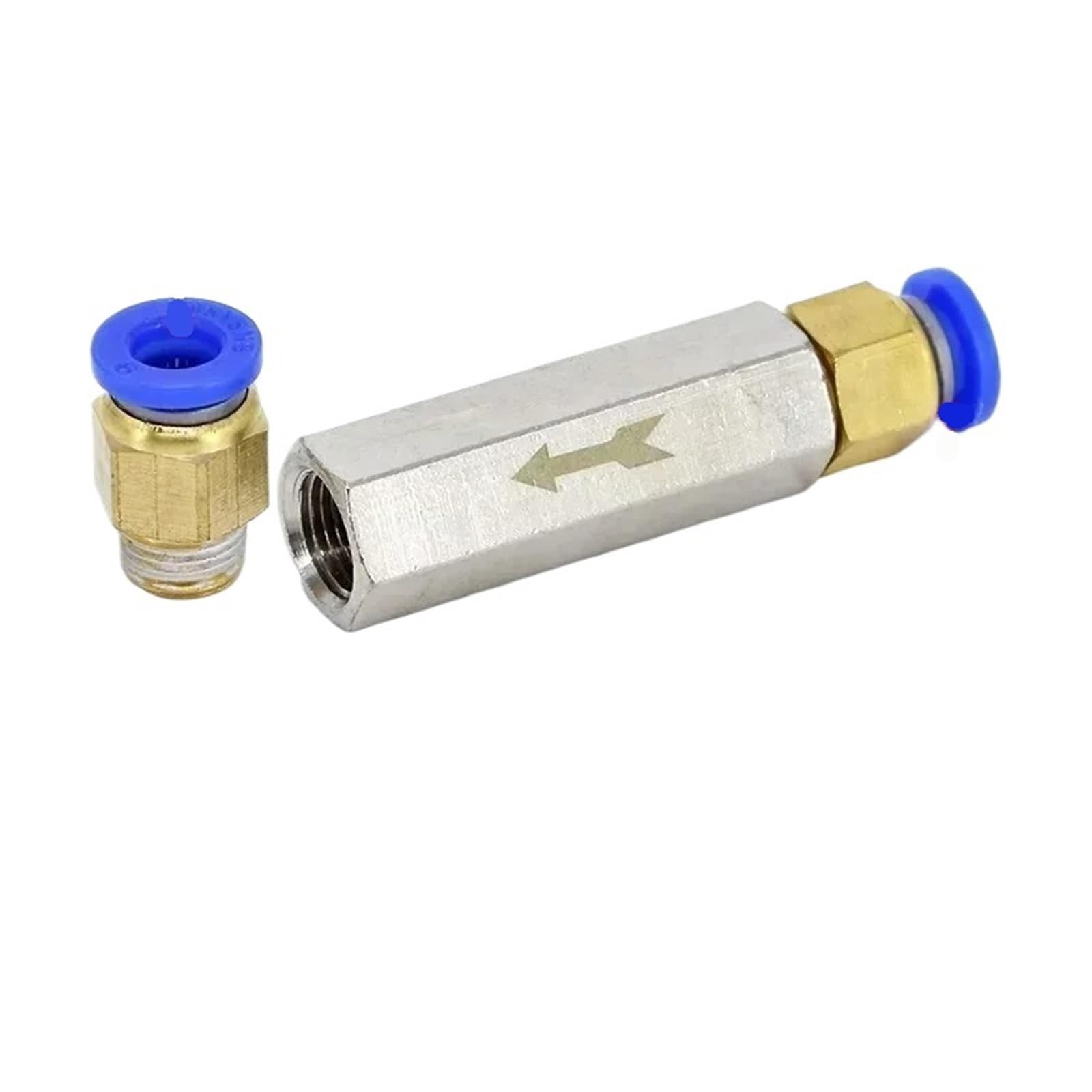 Dkgnyxnplj Cv-01 W Pc6-01 5Pcs Brass Pneumatic Check Valve 1 Way Non-Return Valve(,5 Pcs)