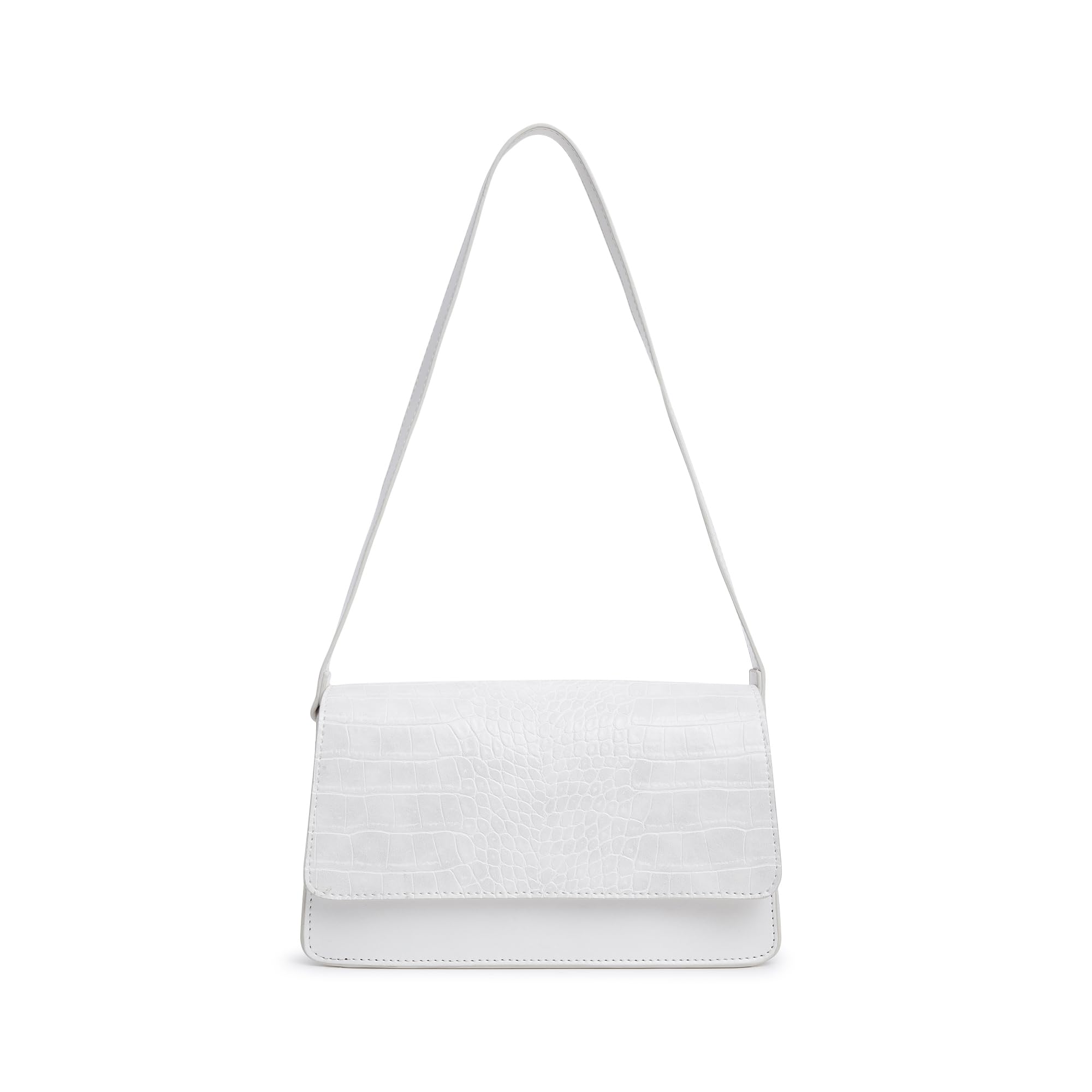 Fastrack Structured Shoulder Bag for Women | Trendy Shoulder Bag for Girls, Ladies, Women | Chic Textured Bag Made of Faux Leather (White) (B0D2R9NQ3F) Amazon Price History, Amazon Price Tracker