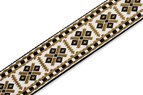 Levy’s M8HT-07 Sangle de Guitare Jacquard Weave Poly Back & Leather Ends 2″ 60’s Hootenanny – Style 07 - Les Beatles, Paul McCartney, John Lennon, RIngo Starr, George Harrison Levy's M8HT-07 Sangle de Guitare Jacquard Weave Poly Back & Leather Ends 2" 60's Hootenanny - Style 07 – Image 5