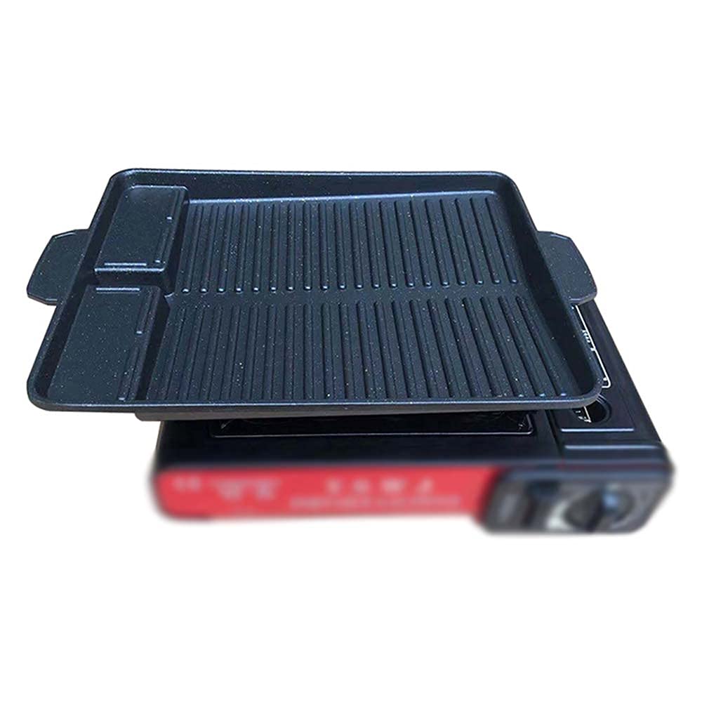 Portable Barbecue Grill Antiadhésif Barbecue Plaque Cuisinière À Gaz Cuisinière À Induction Partie Pique-Nique Terrasse Plage Barbecue Plaque