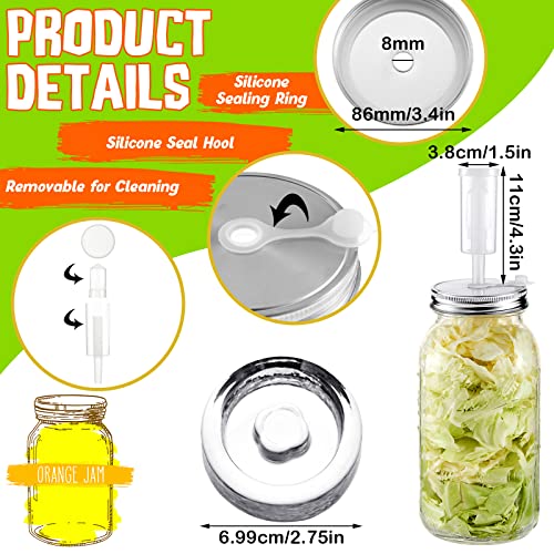 Tessco Fermentation Kit 32 Pcs Wide Mouth Lid with Weights for Mason Jars
| Probiotic Food Saerkraut Kit with 32pcs Fermentation Lids
| Tessco 32pc Fermentation Kit for Mason Jars with Wide Mouth Lids