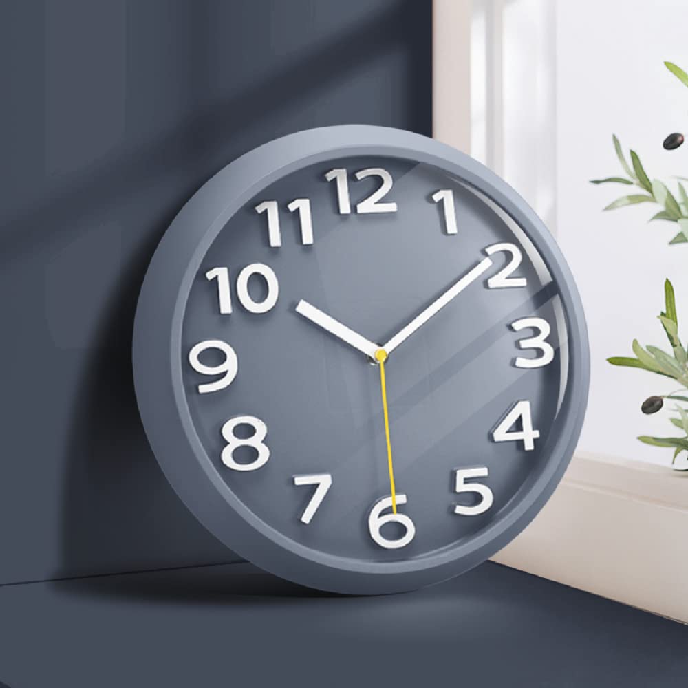 STAR WORK Quartz 12 Inches Premium Wall Clock for Home Stylish Latest Modern Design | Non Ticking Silent Wall Clock - Zero Sound & Disturbance Analog Clock (12 Inches Rosewood) 2