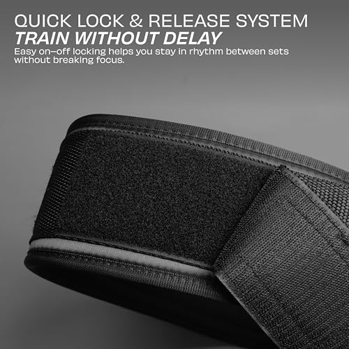 Image of Nivia CORE-X Weight Lifting Belt EVA Foam, Abdomen Support Belt for Back Support, Durable for Weightlifting, Gym, Workout (XL, Black)