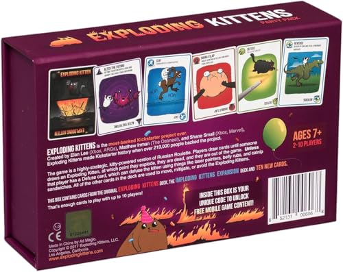 Image of VOLCANO Party Pack Board Game for 2 to 10 Players, Ages 7+, 15 Minutes to Play, 120 Card High Stakes Family and Adult Card Game