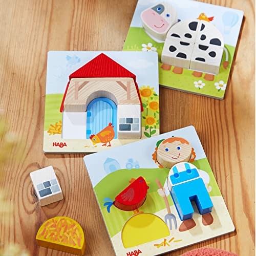 HABA 306488 - Zuordnungsspiel Bauernhof, Legespiele ab 1,5 Jahren, made in Germany – Bild 7