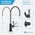 SpiroPure NSF-Certified Lead-Free Air Gap RO Faucet, Matte Black/Oil Rubbed Bronze, Reverse Osmosis Replacement Water Filter Faucet, 3 Line Filtered Faucet, SP-FC100-BK