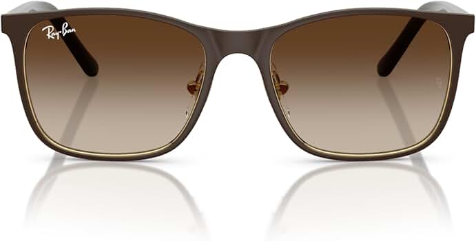 Amazon.com: Ray-Ban RJ9551S Square Sunglasses, Matte Brown