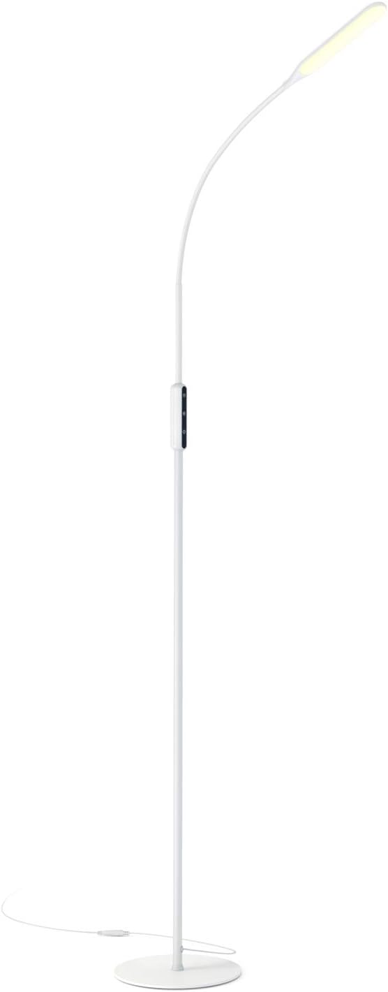 LED Floor Lamp with 3 Color Temperatures & 5 Brightness Levels, Gladle Dimmable Tall Bright