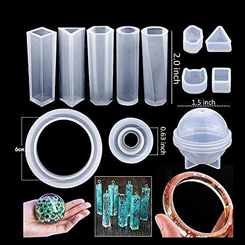 HASTHIP 109 Pcs Silicone Resin Moulds Set with Storage Bag 1