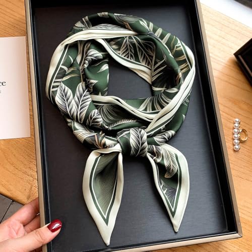 Image of Head Hair Scarf for Women,Silky Long Headscarf Purse Bag Scarfs for Handbag Fashion Satin Neck Scarves Accessories
