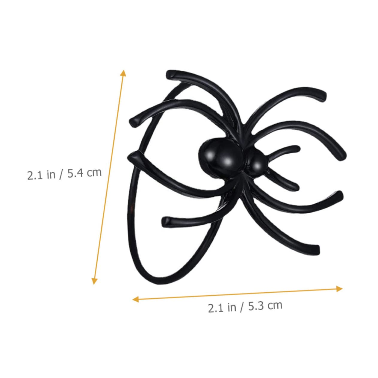 PRETYZOOM Pz portatovagliolo ragno Tovaglioli monotoni Fermatovagliolo Halloween mini tromba d'aria Decorazione della cena portatovaglioli arredamento ornamenti decorativi per tovaglioli