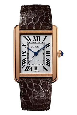 CARTIER Tank Solo Extra-Large Pink Gold Watch W5200026