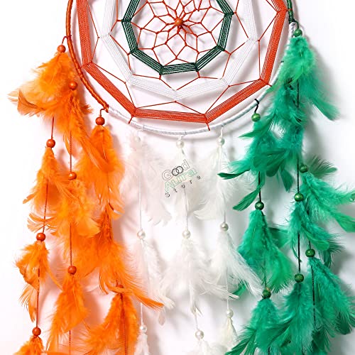 Image of Dream Catchers with Light Home Decor, Feather Wall Hangings for Kids Room, Bedroom, Livingroom, Balcony, Cafe Decorations, Gift Items, Multicolor 4