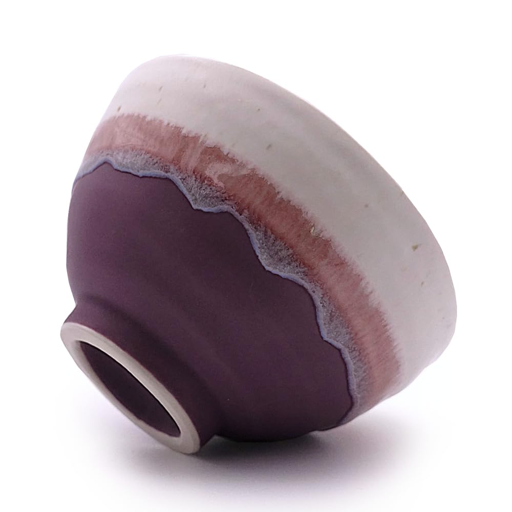 Adult cute rice bowl, rice bowl, mino ware, chawan, rice bowl, stylish, made in Japan, rice, rustic, dull color, light purple, purple, gray, ceramic, modern Japanese tableware, bakeware, stylish, cute