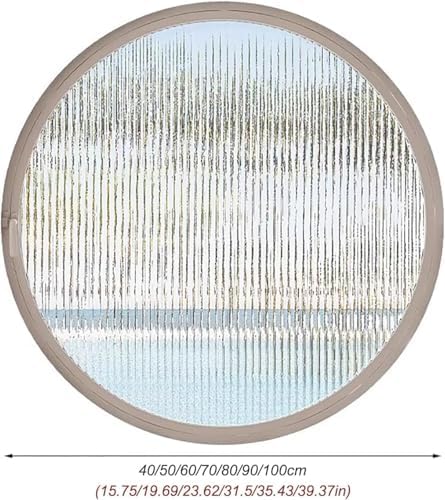 360° Rotatable Aluminum Alloy Round Window with Tempered Glass, Flush Mount Design, 78cm (30.71in) for Optimal Ventilation and Modern Aesthetic