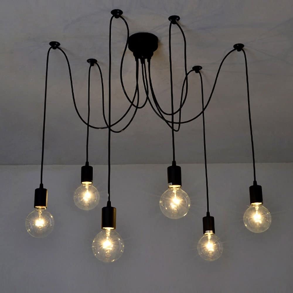 Lustre araignée vintage pour éclairer vos repas en salle à manger design industriel
