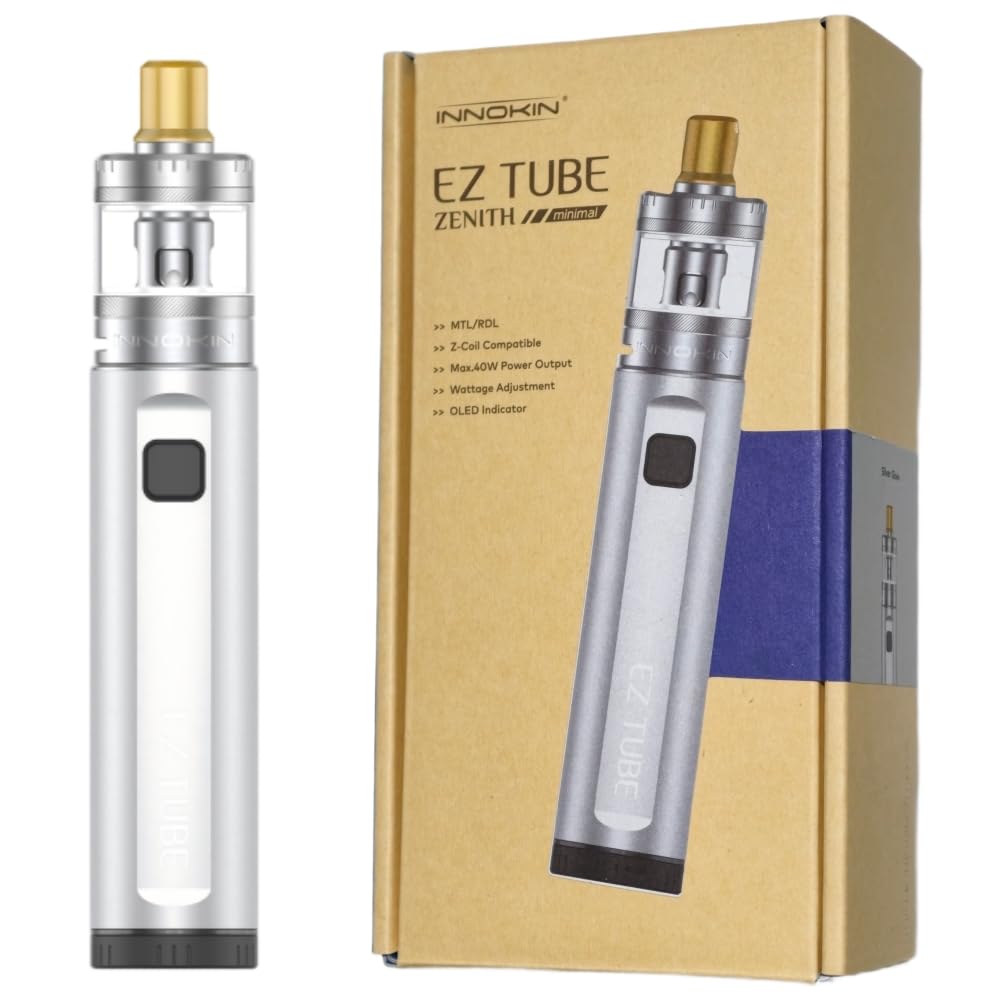 Innokin EZ Tube Zenith Minimal Kit 40 W Pen Vape (Lueur argentée) Batterie  2100mAh