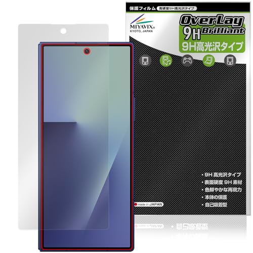 ミヤビックス Galaxy Z Fold7 M-F966Q / SC-56F / SCG34 / SM-F966Z サブディスプレイ 対応 表示画面 保護 フィルム 高硬度 9H 光沢 PET製 強化ガラス同等の硬度 日本製