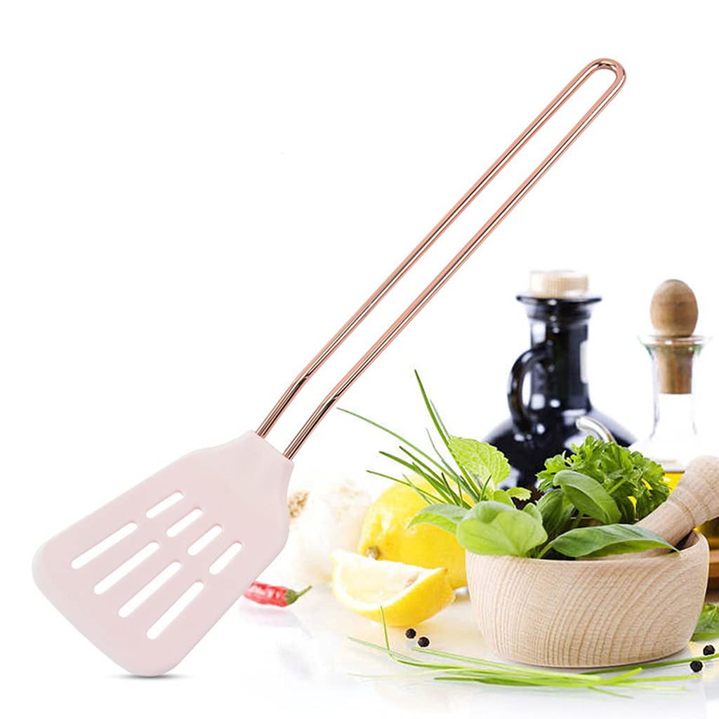Set di utensili da cucina in acciaio inox con manico scanalato cucchiaio e set di utensili da cucina in silicone Landle