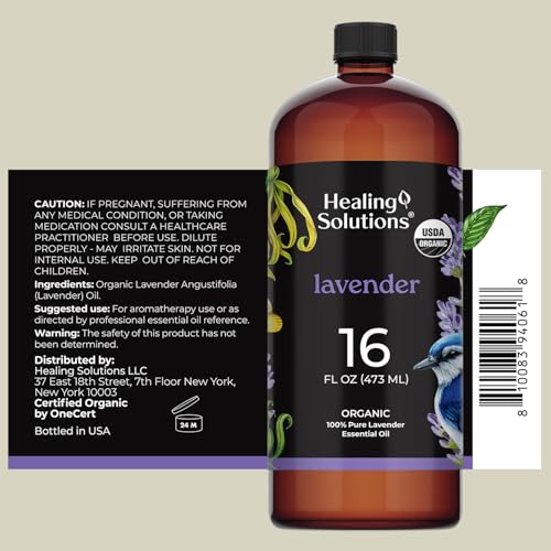 Aceite Esencial Orgánico de Lavanda 16oz Healing Solutions miniatura 2