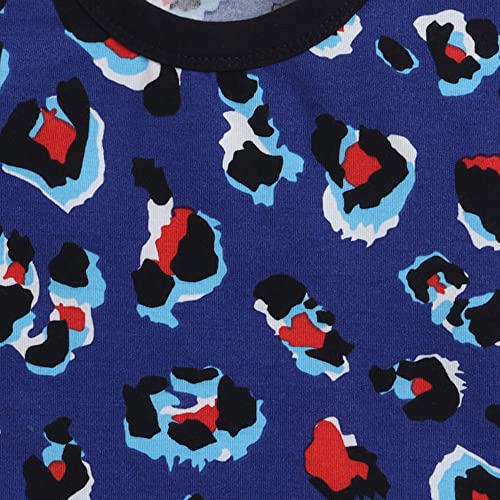 Image of Hopscotch Baby Boys Cotton Short-Sleeve All-Over Print Tee in Blue Color