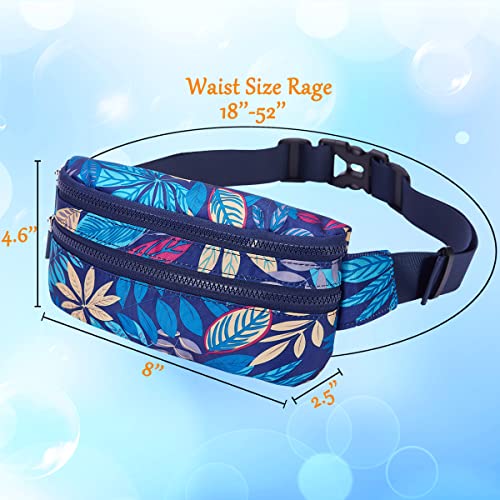 Image of Goothdurs Fanny Pack for Women Men Fashion Waist Bag Waterproof Hip Bum Bag with Adjustable Belt for Running Travel Hiking Cycling Money