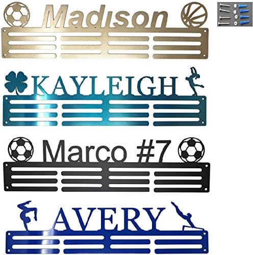Personalized Steel Medal Hanger 20". Custom Text, Color and Images. Dance, Gymnastics, Running, Soccer, Pickleball, Karate, Baseball, Golf, Hockey, More!