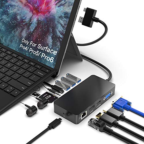 Chipkartenleser Eletrand Surface Pro Dock Hub mit 3 USB 3.0 Ports