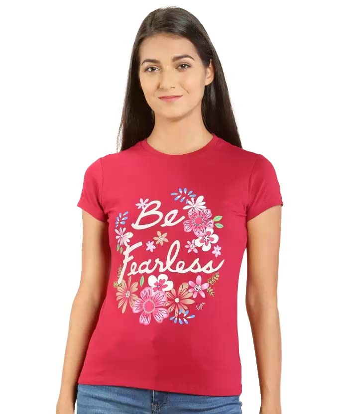 Image of Lyra Women's Cotton Regular Fit T-Shirt