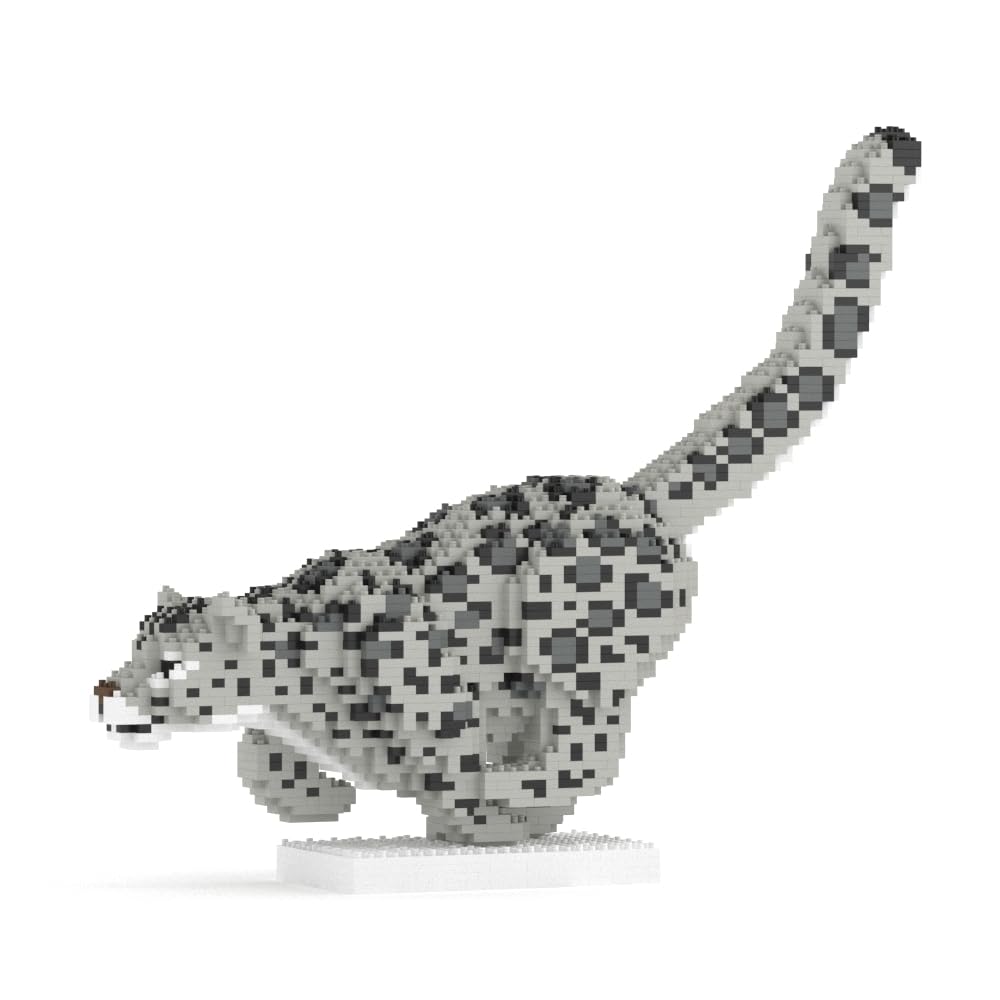 Amazon.com: JEKCA Snow Leopard 01S | Animal Plastic Building