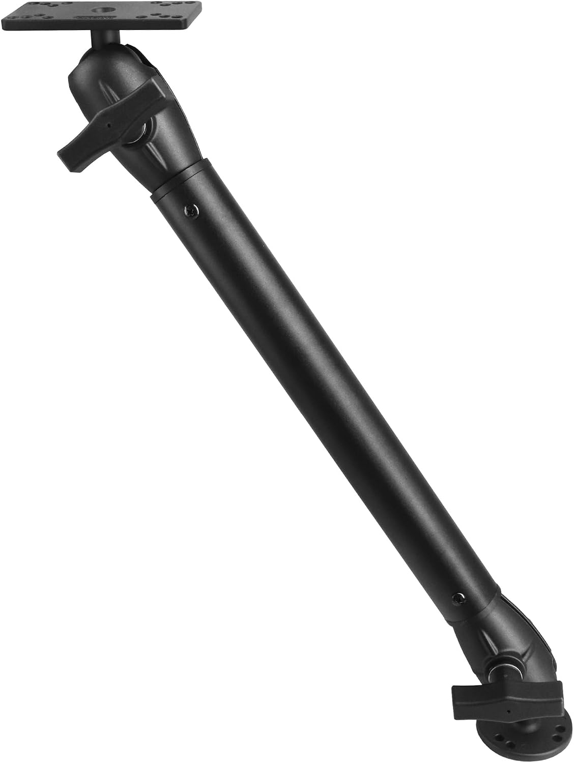 Fish Finder Mount, Compatible with Hummingbird Helix 5 and Helix 7, with 1.5" / C Size Aluminum Extension(18.3") Long Arm, Tall Bow Mount for Bass Boat/Kayak