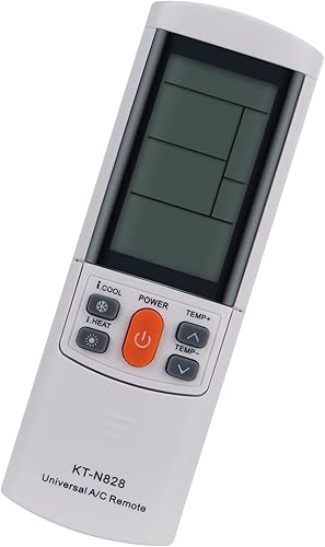 Miniatura 2 de PERFASCIN KT-N828 - Mando a distancia de repuesto universal para Midea Hitachi Haier LG Panasonic Carrier