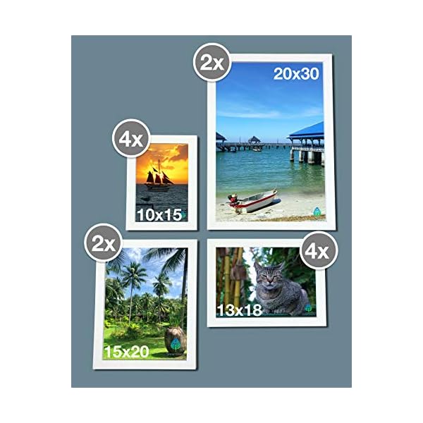 Smartinero Bilderrahmen Set (Weiß, Set 12 Rahmen) – Bild 4