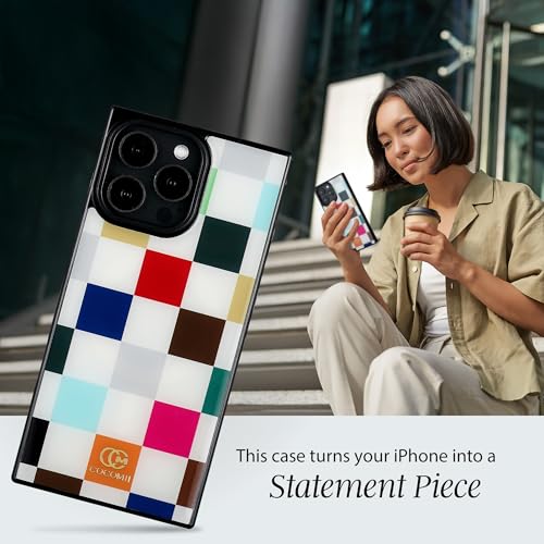 Image of COCOMII Rectangle for iPhone 16 Pro Case, Le Carre de Luxe Checkered