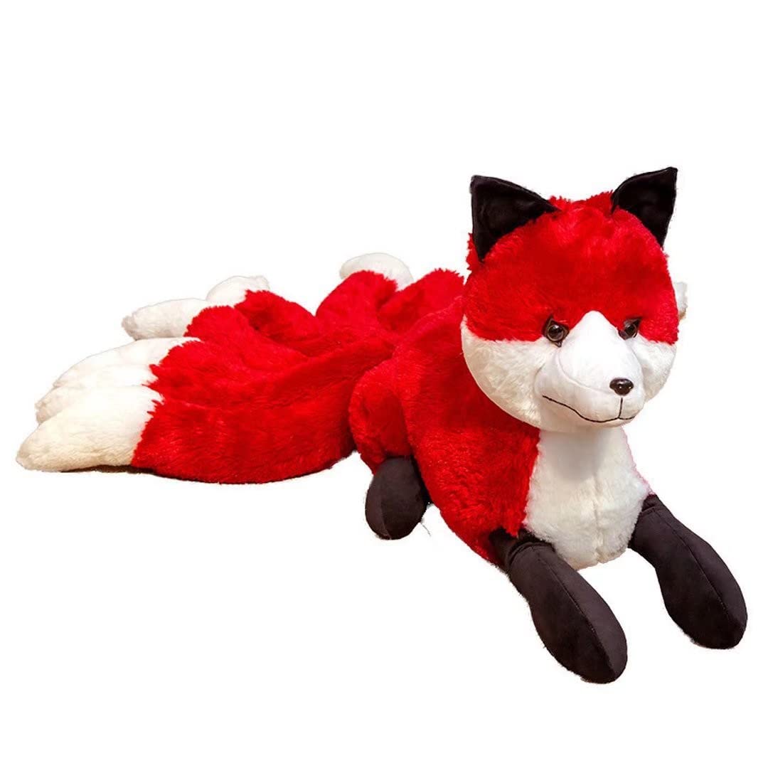 Amazon.co.jp: かわいい九尾の狐ぬいぐるみ、9つの尾を持つな