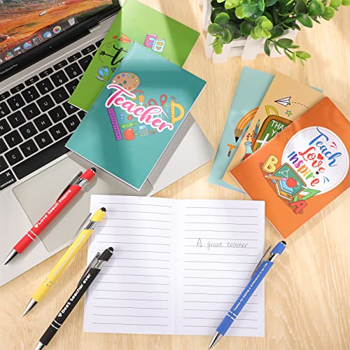 Cadeau de fin d'année enseignant : coffret de 24 stylos et blocs-notes - 2