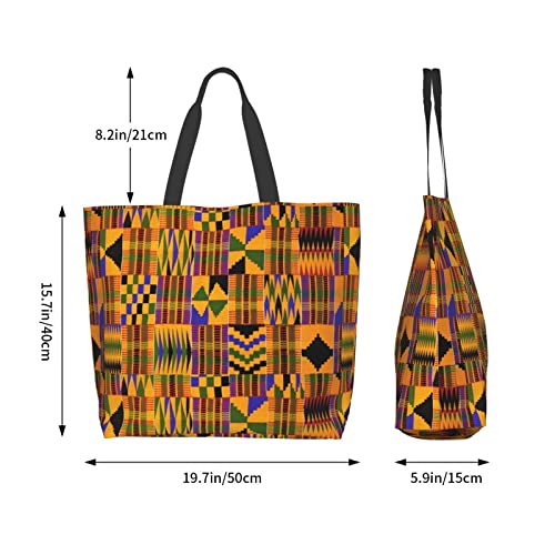 Image of African Ethnic Shoulder Tote Bags Tribe Casual Bag African Shoulder Handbags Shopping Handbag Grocery Bags
