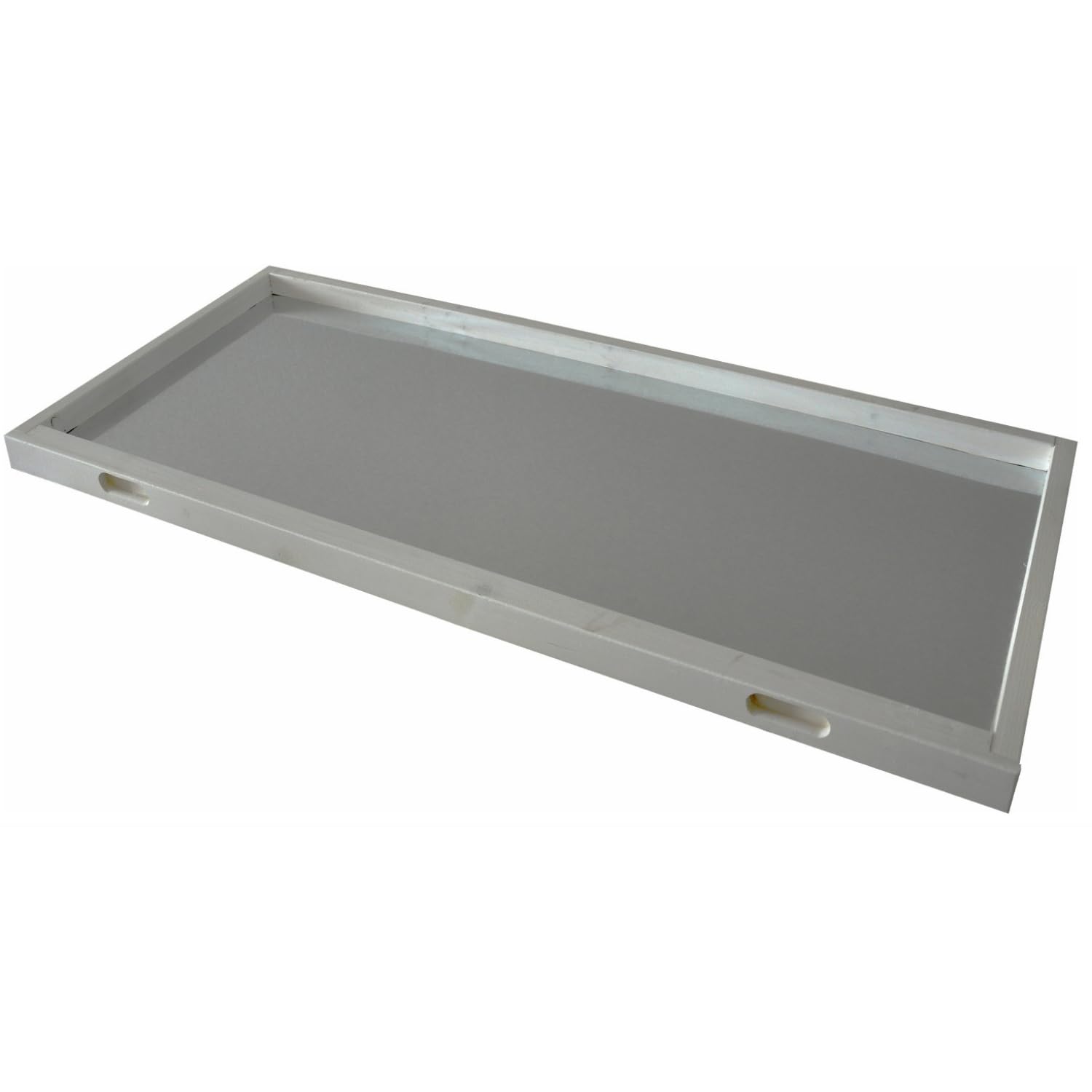 Nanook Bac à déjections inférieur de rechange pour clapier Momo en bois avec fond en métal et tiroir interchangeable Gris