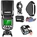 Produktbild Neewer 2.4G Wireless 1/8000 HSS TTL Master/Slave Blitz Speedlite Set für Kamera mit neuem Mi Schuh, Enthält: NW880S Blitz, N1T-S Auslöser, S-Typ Halterung, 16x16 Zoll Softbox, 20 Stück Farbfilter