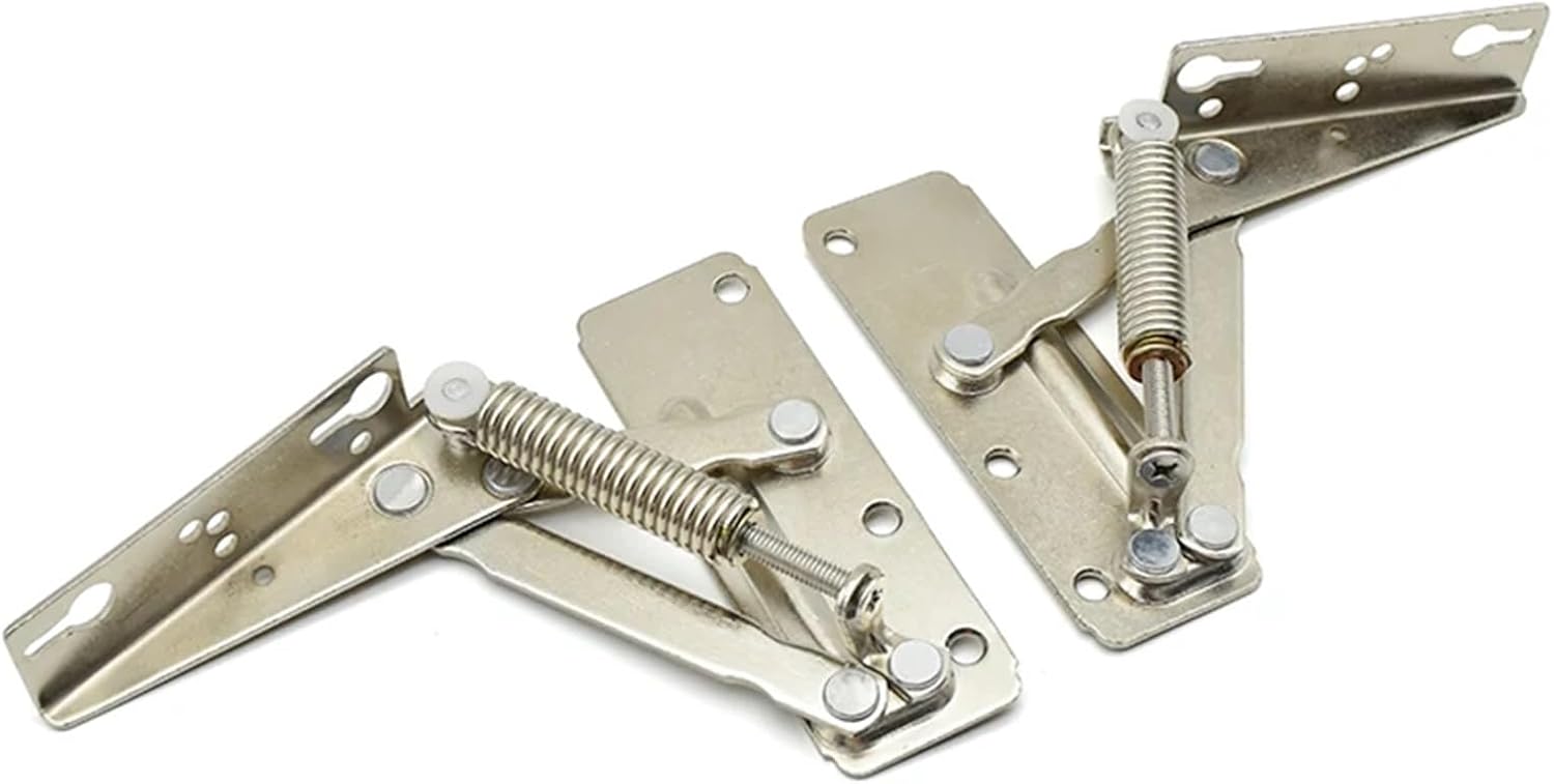 Folding Sofa Bed Spring Hinge 90 Degree Cabinet Door Lift Up Stay Flap Top Support Hinges Furniture Hardware(Small only Left)