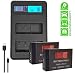 Produktbild LOOKit LCD Dual Ladegerät + 2x LOOKit Akku LP-E17 (echte 1050mAh) mit Restlaufanzeige für Canon EOS 200D 800D 77D 750D 760D Nicht mit Geräten von Canon zu laden! Ungeeignet für Batteriegriff!