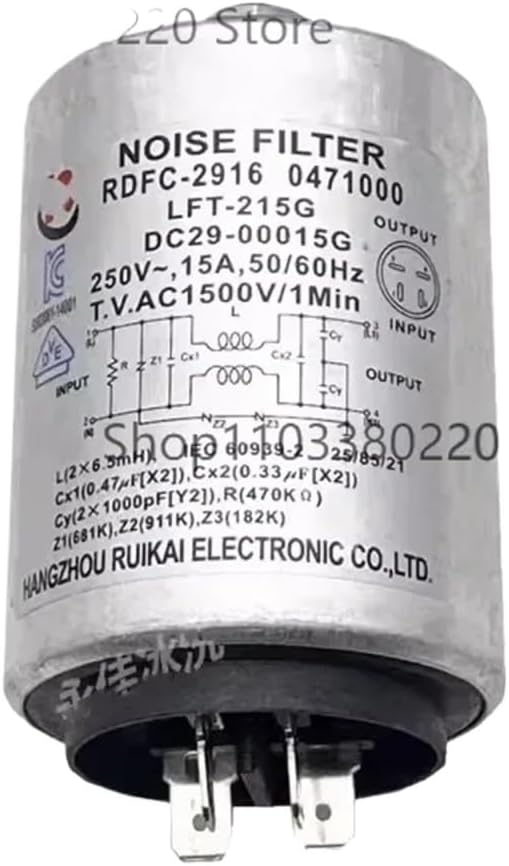 Drum Washer Capacitor Filter DC29-00015G RDFC-2916 WW80K5210VX