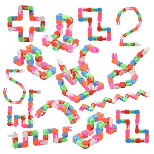 Aubrogo 24 Party Favors , Wacky Tracks Fidget Click Toys Treasure Box Toys for Fidgets Classroom School Students Gifts Reaward Bulk Prizes Goodie Bag Stuffers for Kids