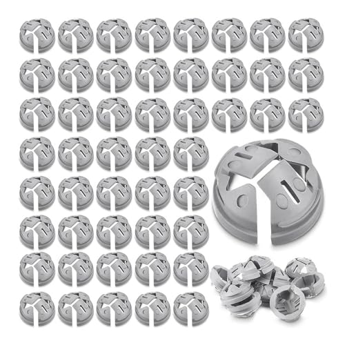 Lizusidtsy 1/2 In. Non Metallic Button Push-in Bulk Connector Gray NM Cable Connector Electrical Conduit Fittings Fits for 1/2 Inch Easy to Use