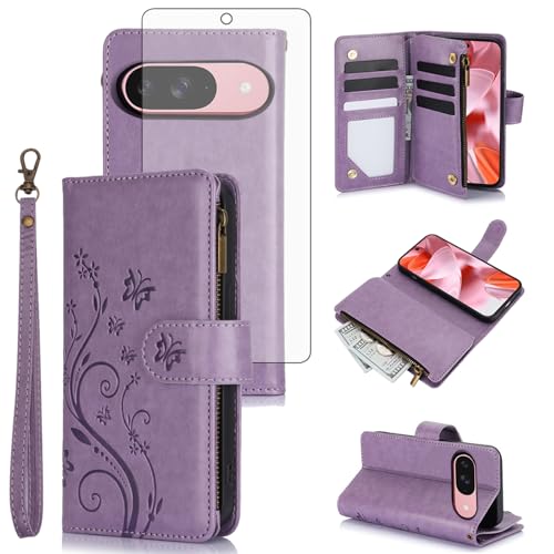 Coque Google Pixel 9 YM020 UK violette housse de protection silicone souple